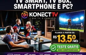 $13,50por mês/Filmes, Séries, Canais ao vivo